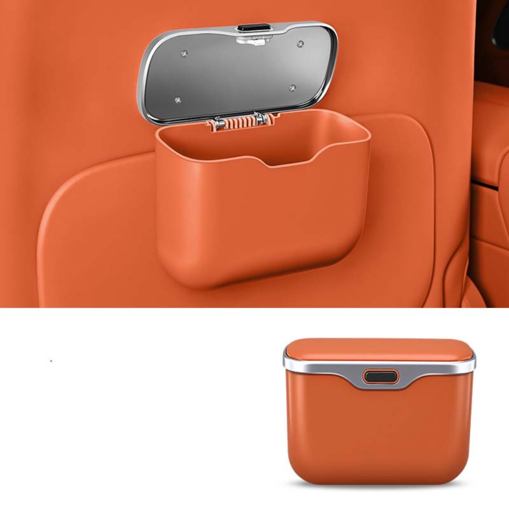 Waterproof Car Trash Can With Lid - Lixeira multifuncional para carro com botão