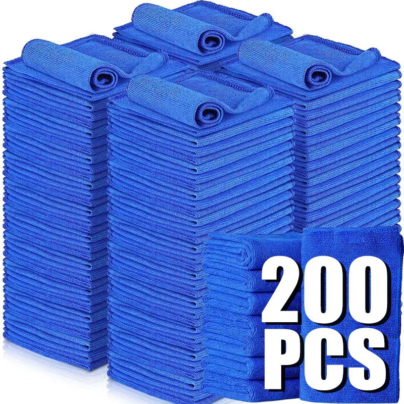 Microfiber Car Drying Towel Super Absorbent - 10/200 pçs toalhas de limpeza de