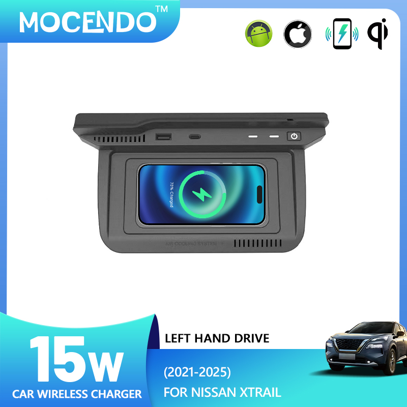 Wireless Car Charger Mount Fast Charging - Base de Carregamento Sem Fio 15W