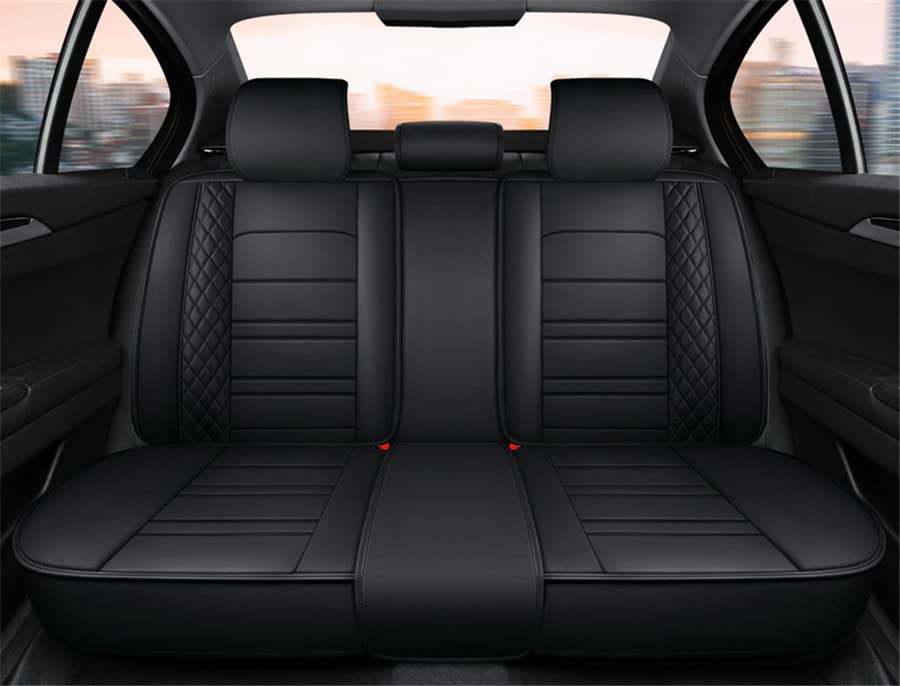 Leather Car Seat Covers Full Set Universal - Capa de almofada de assento automático,