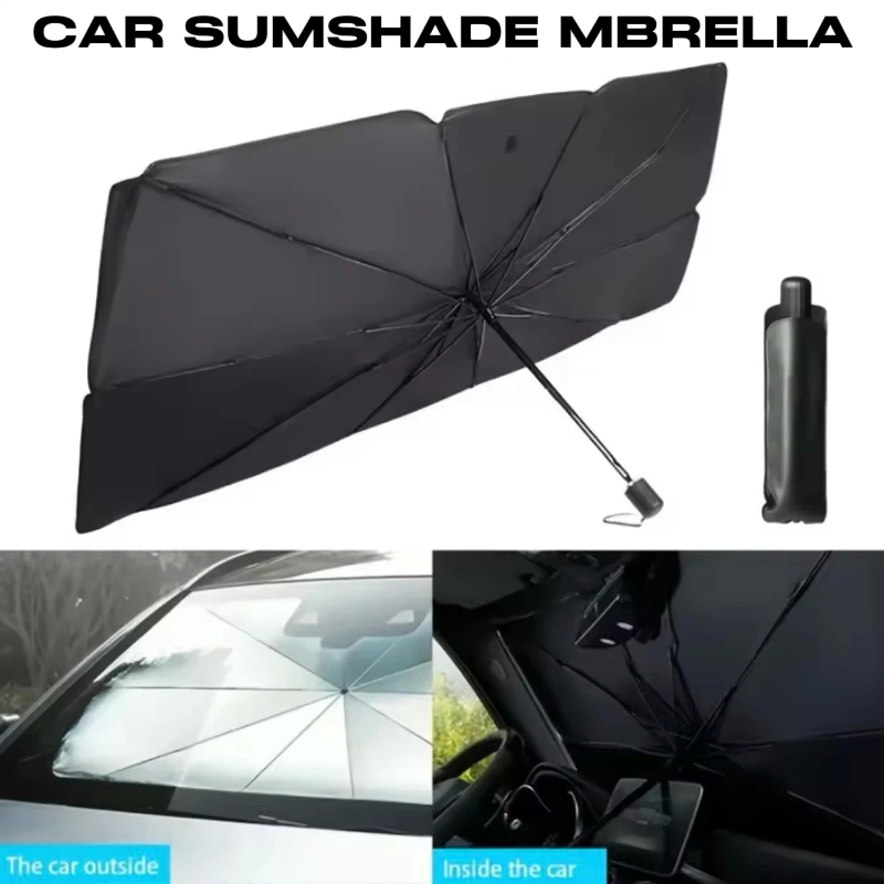 Car Sunshade Windshield Umbrella Foldable - Sombrinha Dobrável para Para-brisa de Carro,