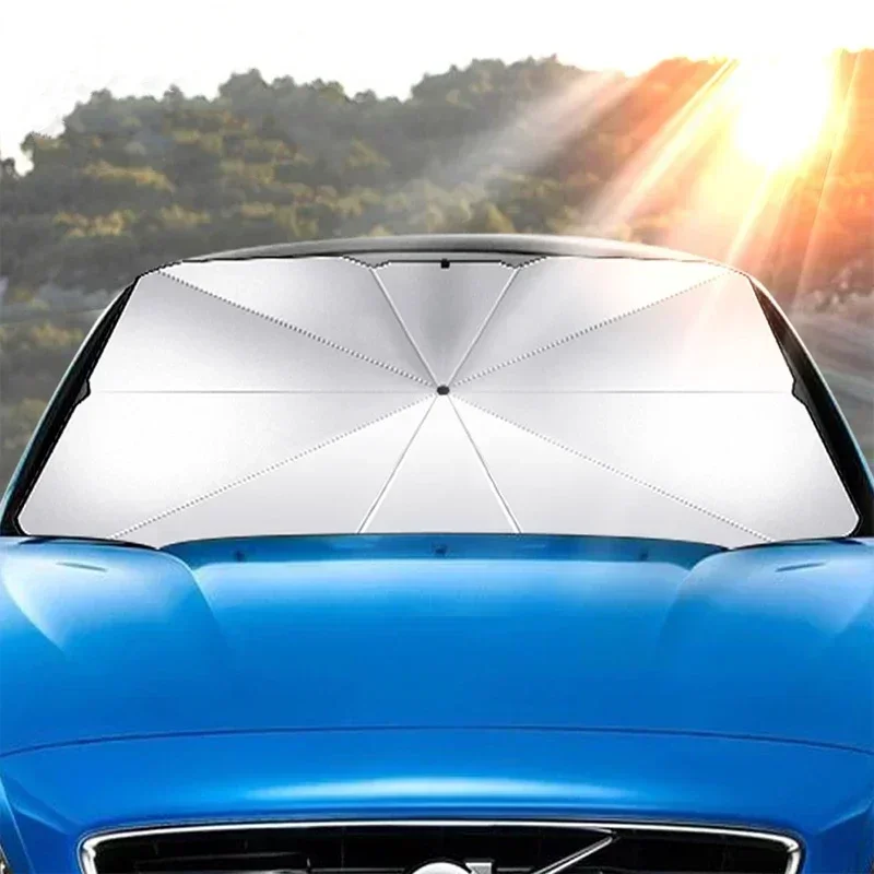 Car Sunshade Windshield Umbrella Foldable - Protetor Solar para Carro, Sombrinha Dobrável