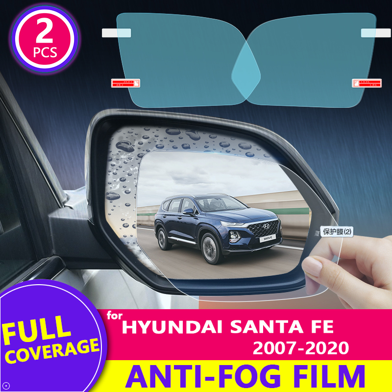 Anti Glare Car Rearview Mirror Film - Para hyundai santa fe 2007-2020 (cm