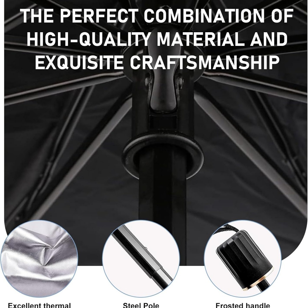 Guarda-sol para-brisa tipo gua - Car Sunshade Windshield Umbrella Foldable avaliação e preço