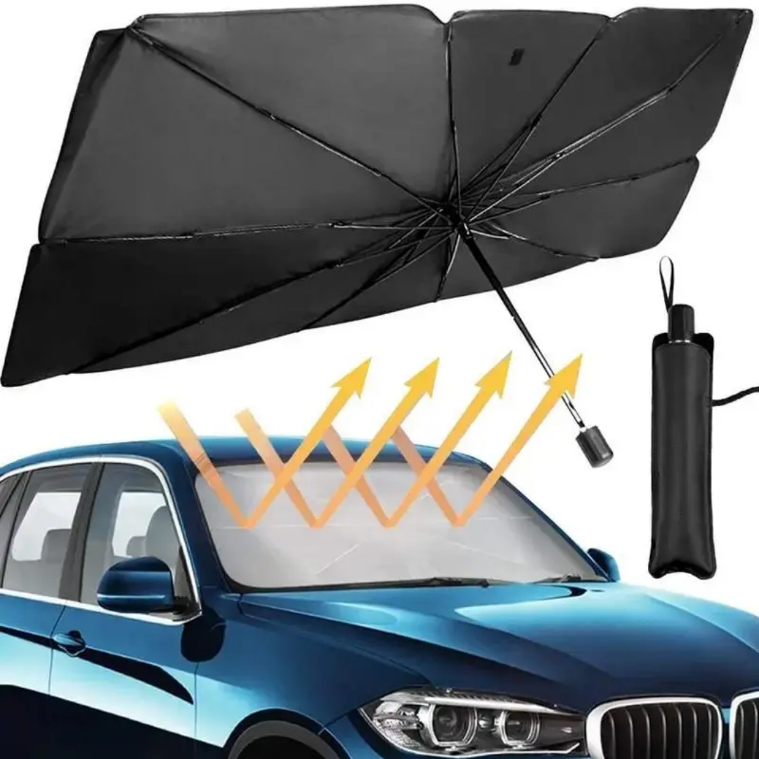 Guarda-sol para-brisa tipo gua - Car Sunshade Windshield Umbrella Foldable avaliação e preço