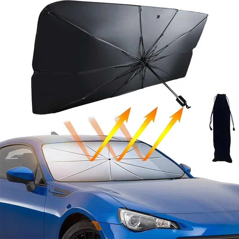 Protetor Solar para Para-brisa - Car Sunshade Windshield Umbrella Foldable avaliação e preço