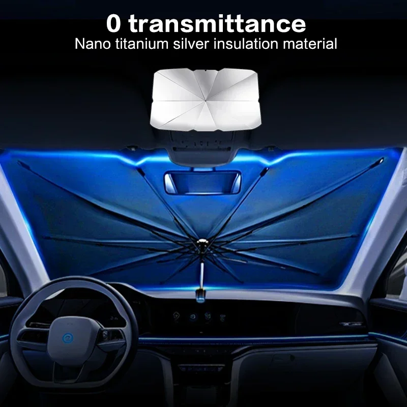 Sombrinha para Carro, Protetor - Car Sunshade Windshield Umbrella Foldable avaliação e preço