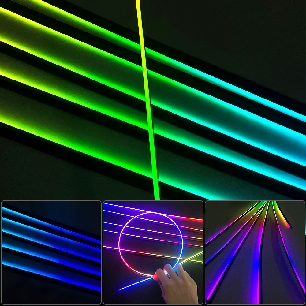 18 em 1 64 cores rgb sinfonia  - Led Ambient Interior Car Lights App Control avaliação e preço