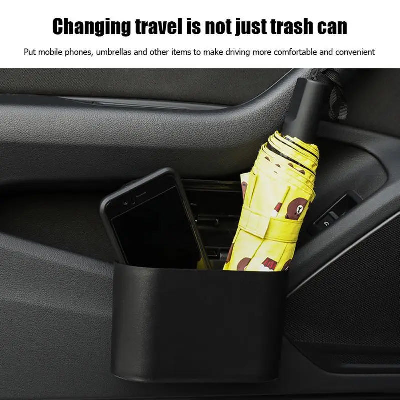 Atacado portátil plástico caix - Waterproof Car Trash Can With Lid avaliação e preço