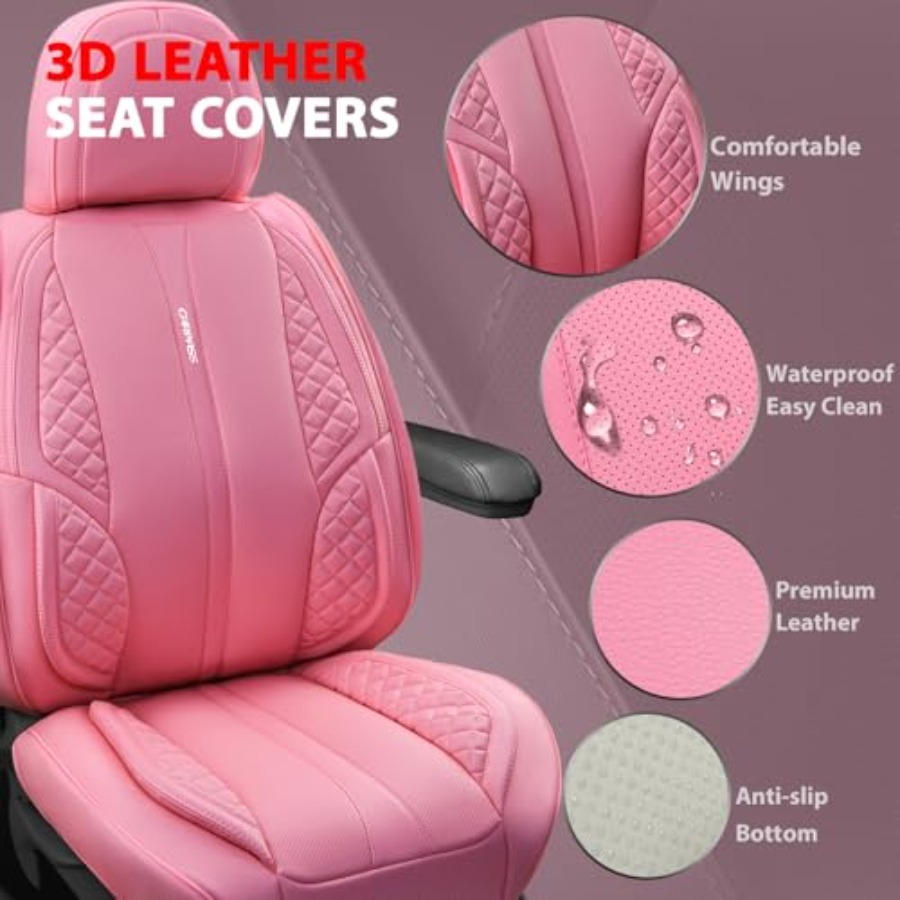 Capas de Assento de Carro em C - Leather Car Seat Covers Full Set Universal avaliação e preço