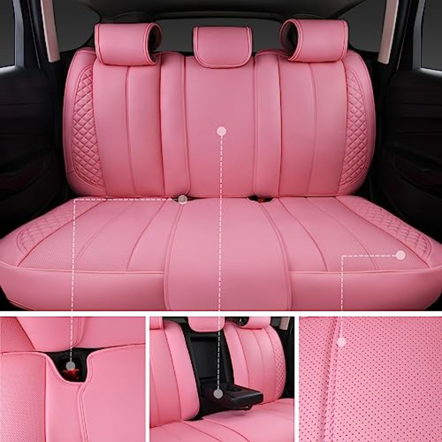 Capas de Assento de Carro em C - Leather Car Seat Covers Full Set Universal avaliação e preço