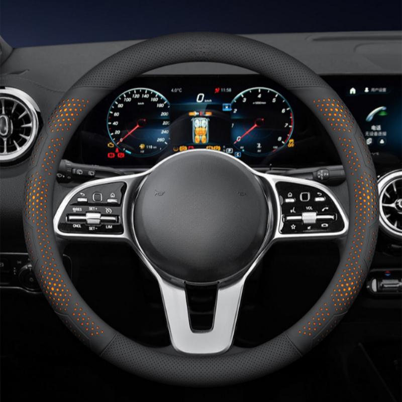 Capa de Volante de Carro em Co - Car Steering Wheel Cover Anti Slip Breathable avaliação e preço