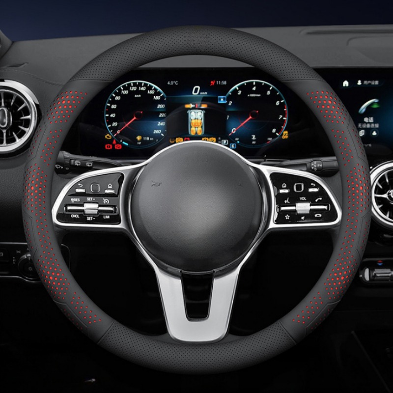 Capa de Volante de Carro em Co - Car Steering Wheel Cover Anti Slip Breathable avaliação e preço
