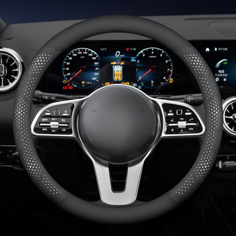 Capa de Volante de Carro em Co - Car Steering Wheel Cover Anti Slip Breathable avaliação e preço
