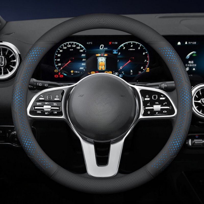 Capa de Volante de Carro em Co - Car Steering Wheel Cover Anti Slip Breathable avaliação e preço