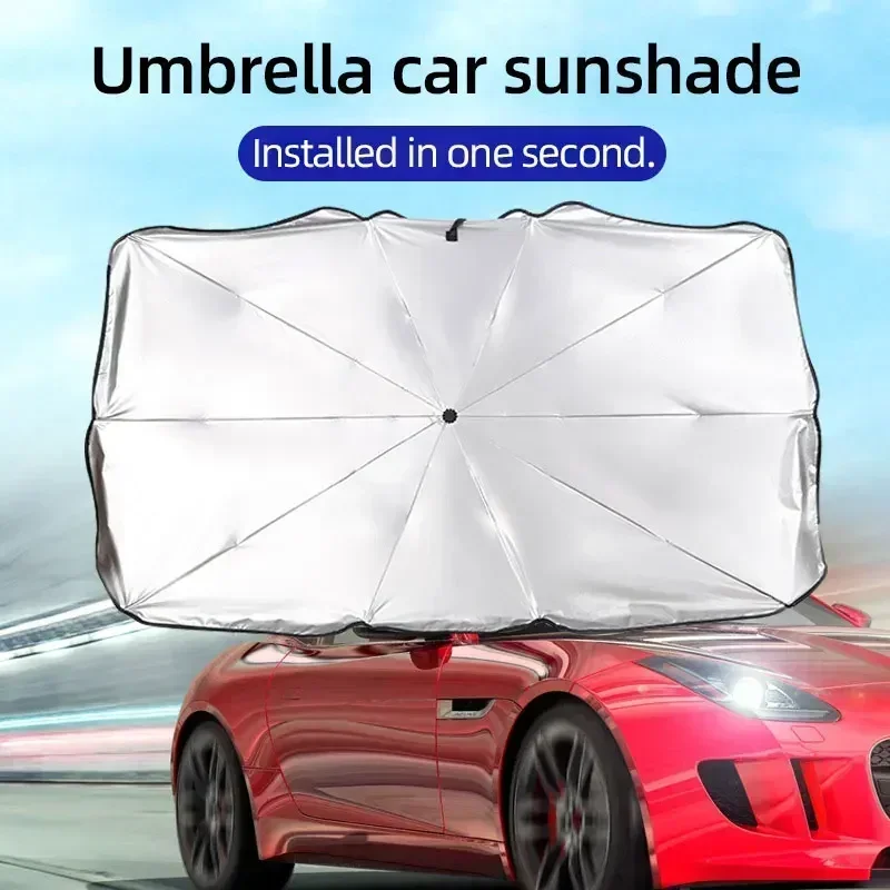 Sombrinha Dobrável para Para-b - Car Sunshade Windshield Umbrella Foldable avaliação e preço