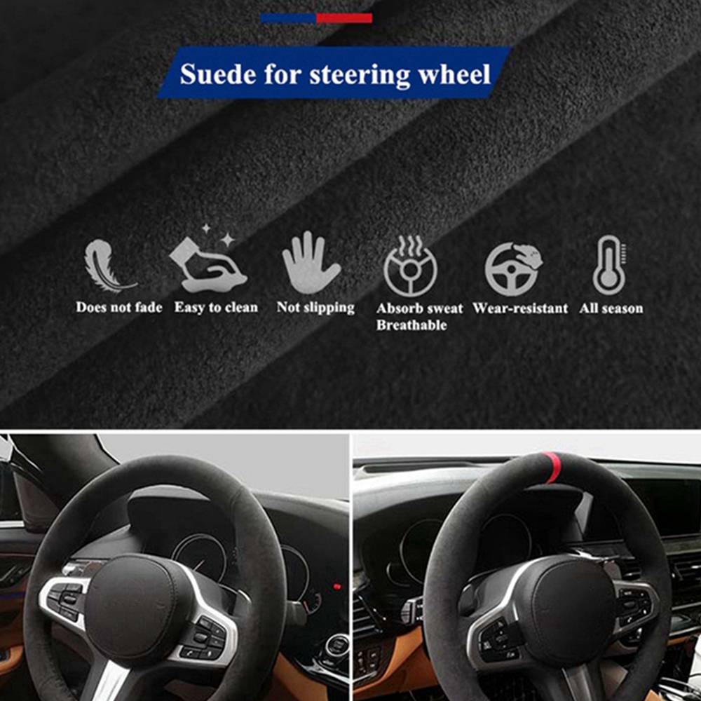 Capa de volante de carro com t - Car Steering Wheel Cover Anti Slip Breathable avaliação e preço