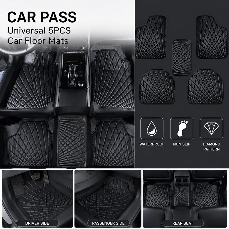 CAR PASS Tapetes de Carro Univ - Car Floor Mats Universal Waterproof Leather avaliação e preço