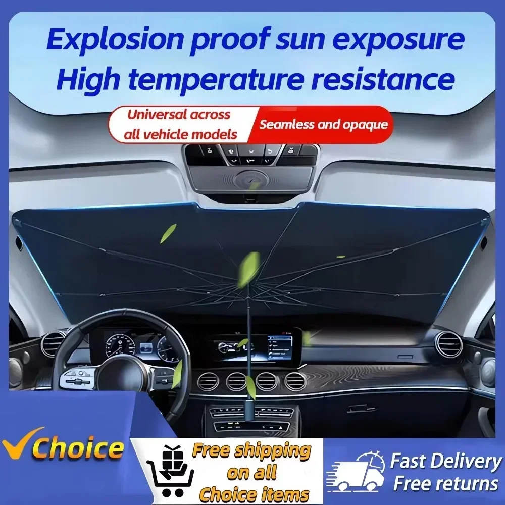 Sombrinha para Carro, Protetor - Car Sunshade Windshield Umbrella Foldable avaliação e preço