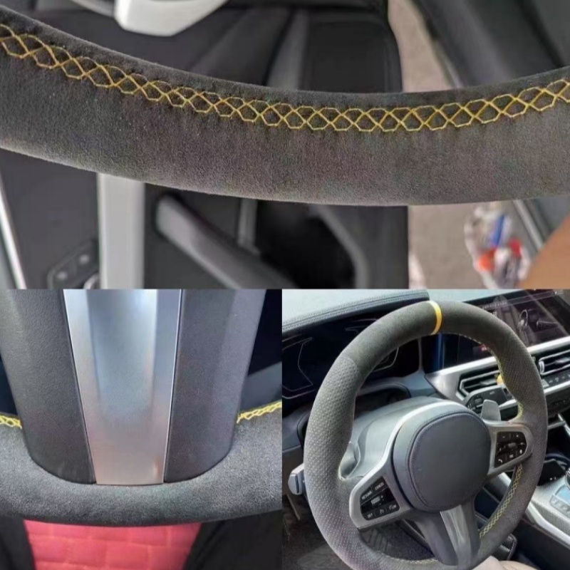 Capa de Volante Personalizada  - Car Steering Wheel Cover Anti Slip Breathable avaliação e preço