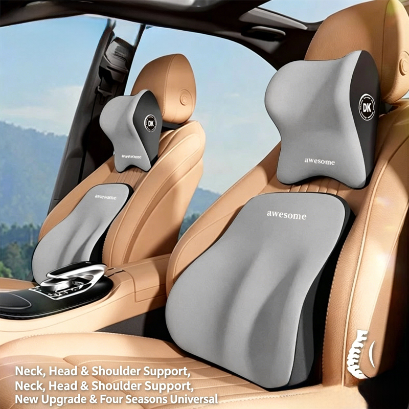 Conjunto de Almofada para Pesc - Memory Foam Car Neck Pillow Lumbar Support avaliação e preço