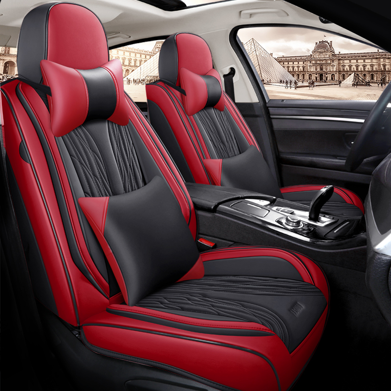 Novo design de luxo capas de a - Leather Car Seat Covers Full Set Universal avaliação e preço