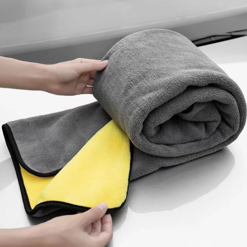 Toalha de limpeza de microfibr - Microfiber Car Drying Towel Super Absorbent avaliação e preço