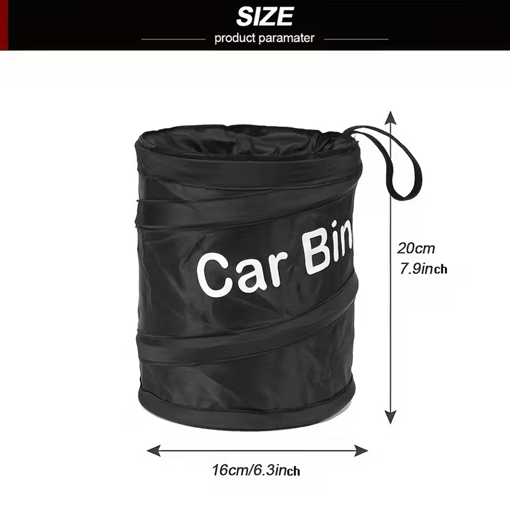 Mini lata de lixo dobrável pre - Waterproof Car Trash Can With Lid avaliação e preço
