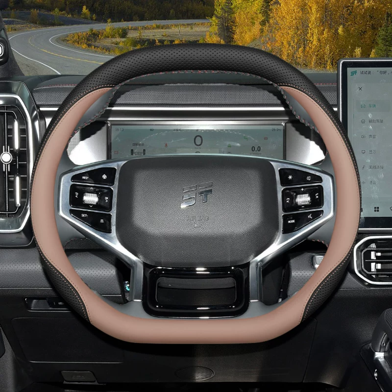 Capa de Volante de Luxo 2026 p - Car Steering Wheel Cover Anti Slip Breathable avaliação e preço