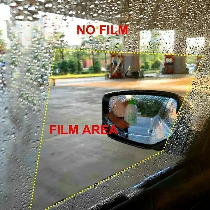 4 unidades de película proteto - Anti Glare Car Rearview Mirror Film avaliação e preço