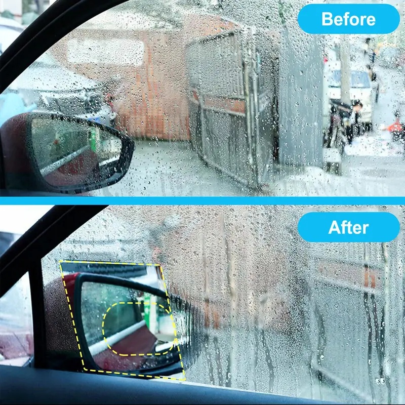 4 unidades de película proteto - Anti Glare Car Rearview Mirror Film avaliação e preço