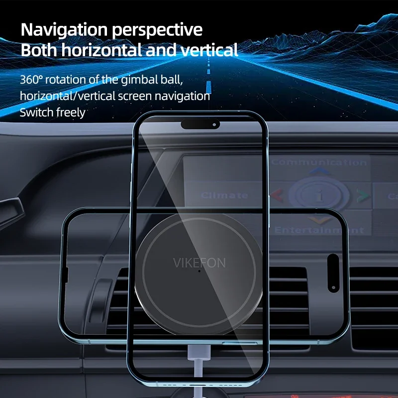 Saída de ar do carro carregado - Magnetic Phone Holder For Car Vent avaliação e preço