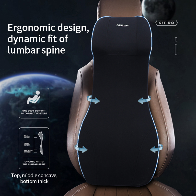Enuma de memória encosto de ca - Memory Foam Car Neck Pillow Lumbar Support avaliação e preço