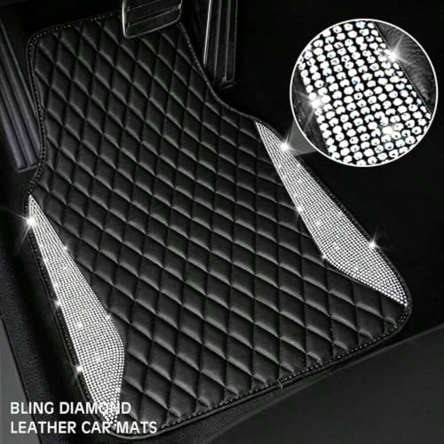 Tapetes de Carro em Couro com  - Car Floor Mats Universal Waterproof Leather avaliação e preço