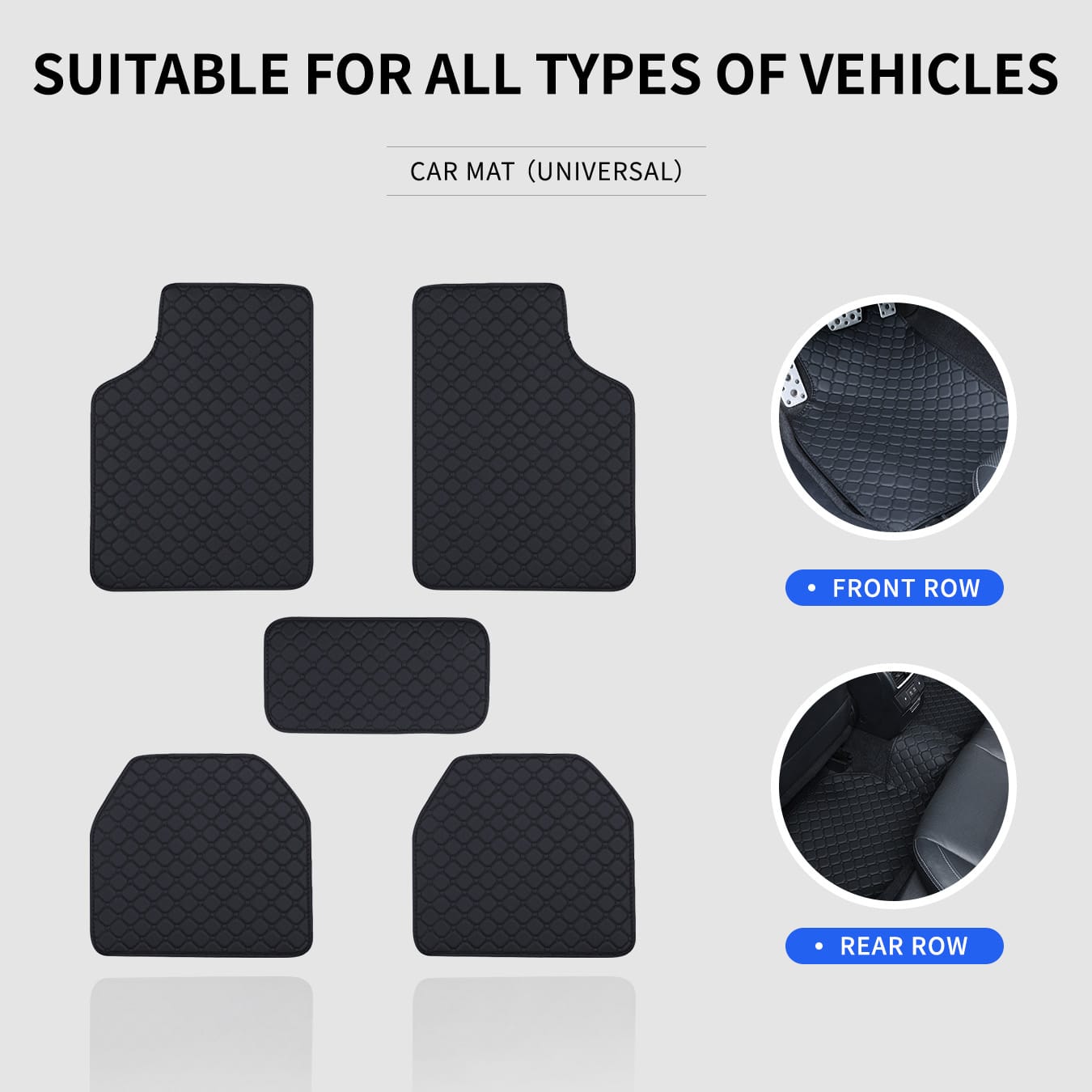 Tapetes de Carro Universais, C - Car Floor Mats Universal Waterproof Leather avaliação e preço