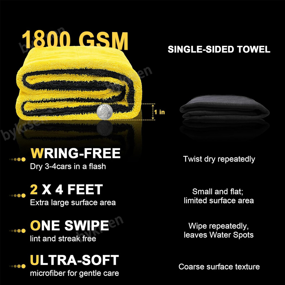 Toalha de microfibra de grande - Microfiber Car Drying Towel Super Absorbent avaliação e preço